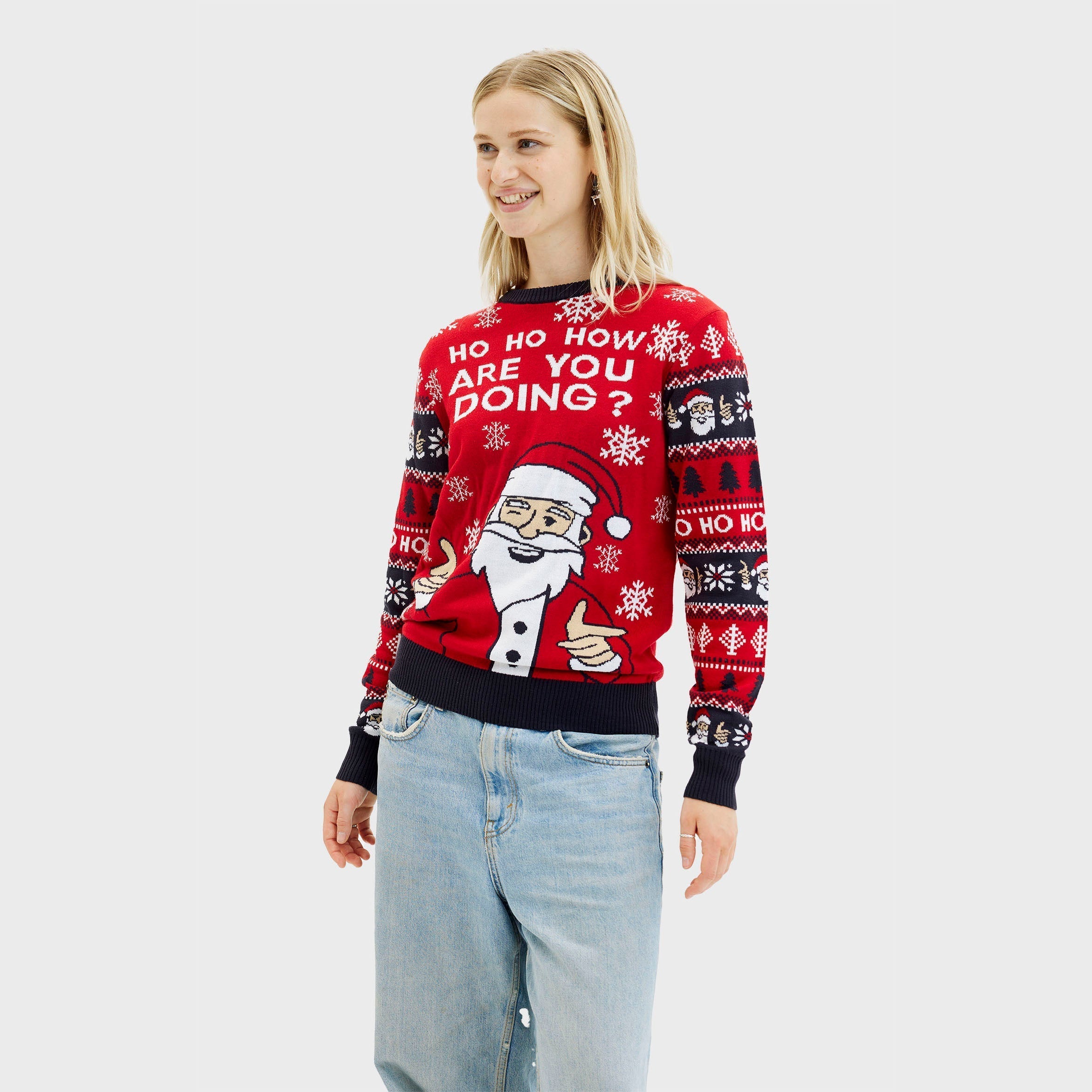 Ho ho how you doin' Weihnachtspullover - Damen